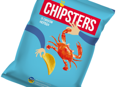 Čipsy "Chipsters" s Krabom