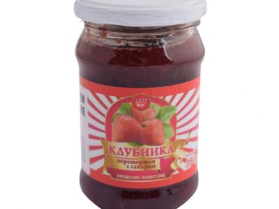 Džem Jahoda pretret&aacute; s cukrom/ Варенье Клубника протертая с сахаром
