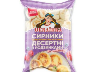 Tvarohov&eacute; kol&aacute;čiky Nevypr&aacute;žan&eacute; Ukrajinka 500 g/ Сырники Не жареные Украинка 500 г