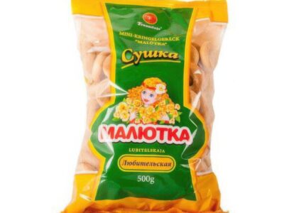Su&scaron;ienky "Malu&scaron;ka" Obľ&uacute;ben&eacute;. 500 g./ Сушки "Малютка" Любительская. 500 g.