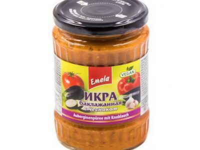 Ikra Baklaž&aacute;nov&aacute; s Cesnakom "Emeľa"/ Икра Баклажанная с Чесноком "Емеля" 540 гр.