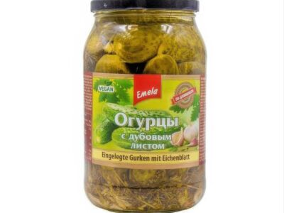 Uhorky s Dubov&yacute;m Listom "Emeľa" 0,86 kg/ Огурцы с Дубовым Листом "Емеля" 0,86 кг
