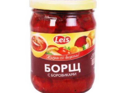 Polievka Bor&scaron;č s Dub&aacute;kmi 0,48 kg/ Суп Борщ с Боровиками 0,48 кг