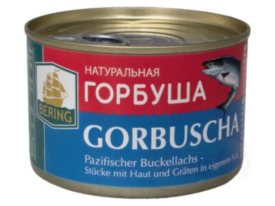 Konzervy Gorbu&scaron;a vo Vlastnej &scaron;ťave 250 g/ Консервы Горбуша в Собственном соку 250 г
