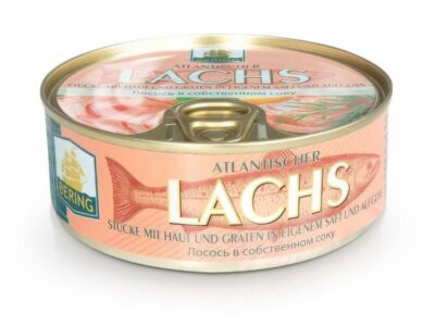 Konzervy Losos vo Vlastnej šťave 230 g/ Консервы Лосось в собственном соку 230г