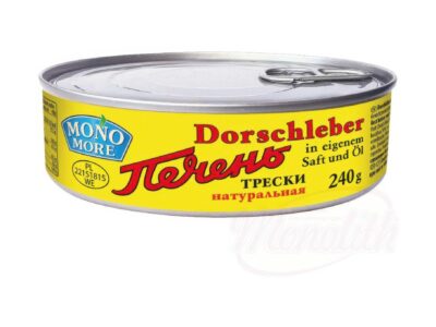Konzervy Pečeň Tresky Plechovka 240 g/ Консервы Печень Трески Жесть 240г