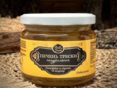 Konzervy Pečeň Tresky Sklo 250 g/ Консервы Печень Трески Стекло 250 г