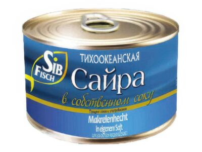Konzervy Sajra vo Vlastnej &scaron;ťave/ Консервы Сайра в Собственном соку