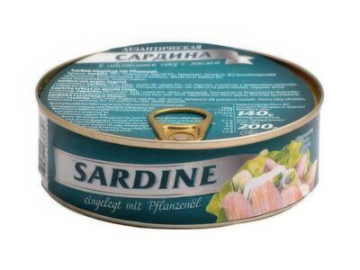 Konzervy Sardinka v Oleji 240g/ Консервы Сардина в Масле 240г