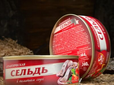 Konzervy Sleď v Paradajkovej omáčke 240g/ Консервы Сельдь в Томатном соусе 240г