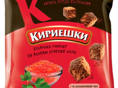 Krekry "Kirie&scaron;ky" Červen&yacute; kaviar/ Сухарики "Кириешки" Красная икра