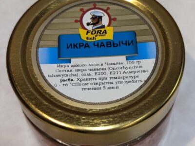 Ikra Čaviča F&oacute;ra 100g. Икра Чавыча Фора 100 гр.