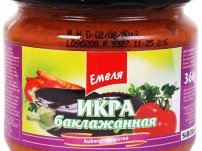 Ikra Baklaž&aacute;nov&aacute; "Emeľa" 350 gr/ Икра Баклажанная "Емеля" 350 гр.