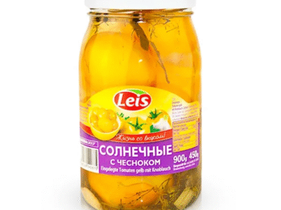 Paradajky Žlt&eacute; s cesnakom "Leis"