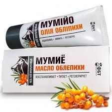 Krem s mumiyo a rakitnikovym olejom.