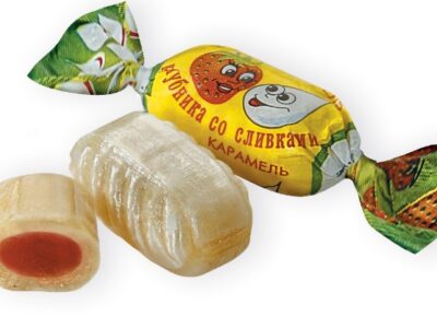 Karamelky Jahoda so Smotanou/ Карамель Клубника со Сливками